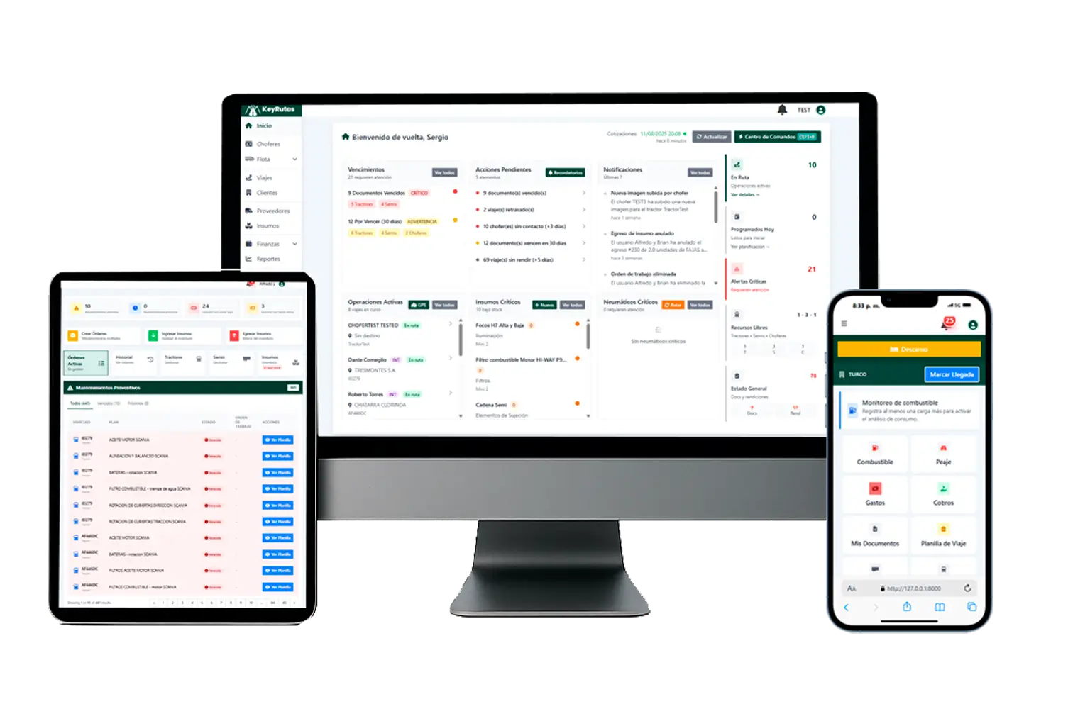 Finanzas y Reportes - KeyRutas